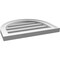 Ekena Millwork Round Top Surface Mount PVC Gable Vent: Functional, w/ 2"W x 1-1/2"P Brickmould Frame, 20"W x 16"H GVPRT20X1602SF - alternate 2